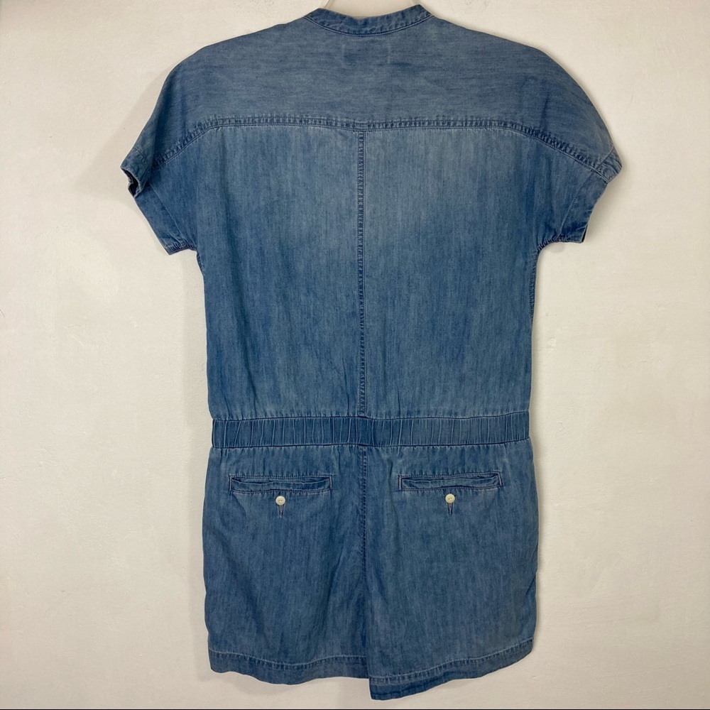 J. Crew Lightweight Denim Chambray Romper 8 - Picture 5 of 10